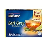 Meßmer Earl Grey | Feiner Schwarztee mit Bergamotte-Aroma | 50 Teebeutel | Harmonisch abgestimmt
