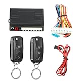 Shkalacar Zentralverriegelung Universal Autotürschloss Kofferraumentriegelung, Alarmanlage Auto, Autoschlüssel Hülle, Keyless Entry System Zentralverriegelung Kit Mit Fernbedienung