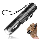 GEARLITE Led Taschenlampe Aufladbar, Superhelle Zoombare 2000 Lum Mini Taschenlampe mit 3 Lichtmodi und Langer Betriebsdauer, IP65 Wasserdichte Taktische Handlampe für Camping Angeln Wandern, Notfäll