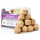 50 Super Talg Premium Meisenknödel Ultra High Energy Talg Insekten & Mehlwürmer Spezialmischung Vogelfutter ideal für alle Gartenvögel Futter