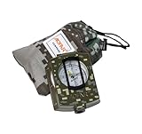 AOFAR AF-4580 Militärkompassobjektiv, fluoreszierend, wasserdicht, verwendet für Kartenfinder, verwendet für Camping, Wandern, Jagen