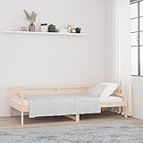 ULUYYUC Tagesbett, Bettgestell Tagesbett Familienbett Gartenbett Geeignet für Arbeitszimmer Wohnzimmer Schlafzimmer Wohnbereich 80x200 cm Massivholz Kiefer