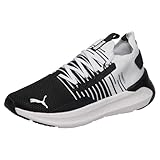 PUMA Unisex Softride Symmetry Fuzion Road Running Shoe, Puma Schwarz, kühles Dunkelgrau, PUMA Weiß, 44 EU