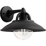 Philips Kormoran-Wandleuchten für den Außenbereich, E27-Fassung, wasserfest, schwarz, IP44 wetterfest