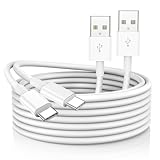iPhone 16 15 USB C Ladekabel 2Pack 2M Auto Carplay Kabel USB A auf USB C Kabel 1,8 m Original Ladekabel für Apple iPhone 16 Pro Max/16/15 Pro Max/15 Plus, iPad 12.9/27.9 cm/Mini, Samsung Galaxy