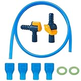 Zwpontia Ersatz-Bissventil-Ersatz, Wasserspeicher-Mundstück – weiches Beißventil-Set, Wasserblasen-Ersatz für Sport, Fitnessstudio, Radfahren, Abenteuer, Wandern, Reisen, Schule, Camping, Gebogen und