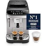 De'Longhi Magnifica Evo ECAM 292.33.SB Kaffeevollautomat mit Milchaufschäumdüse, 5 Direktwahltasten für Espresso,Kaffee und Kaffeespezialitäten, intuitives Bedienfeld,2-Tassen-Funktion,Silber/Schwarz