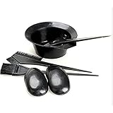 Alvinlite Professionelle Haarfarbe Färbeset DIY Färbeschale Bürste Ohr Abdeckung Schild Kamm Haarstyling Werkzeuge Bleichwerkzeuge Set 5-TLG