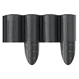 Cellfast ECO Rasenkante Palisade Gartenpalisade Raseneinfassung Beetumrandung Innovativ & Dekorativ UV-Strahlenbeständig Anthrazit (2,4m)