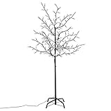 200 LED Baum mit Blüten Blütenbaum Lichterbaum weiß 150 cm hoch Timer Trafo IP44 Weihnachtsbeleuchtung Weihnachtsdeko Lichterdeko Xmas