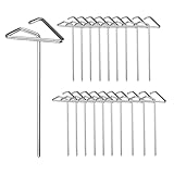 Edelstahl-Grillspieße, wiederverwendbare Fleischspieße Set, Haushalts-Metallspieße, Metallspieße für Grill, Metallstab-Grillspieße, Stahl-Steh-Schaschlikspieße, Schaschlikspieße für BBQ