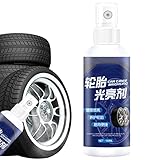 Plesuxfy Autowaschwachs Reifen | Autoreifen-Glanzspray - 100 ml Reifendressing für Nicht fettende Autopflege, Reifenreiniger & Felgenreiniger, Autowachs-Reifenschutz