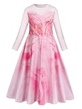 Marendyee Glinda-Kostüm für Kinder, Glinda-Kostüm für Mädchen, Hexenkostüme, kleines Mädchen, rosa Prinzessin, lange Kleider, Geburtstagsparty, Cosplay, Outfit, 4–5 Jahre