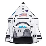 JOYIN Raketen Kinderzelt für Drinnen Spielzelt Kinder Pop up Spielzelt Kids Indoor Outdoor Weltraumzelt Tragbares Kinderspielzelt mit Tragetasche, Geschenk für Kinder