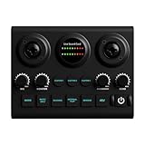 Bewinner 2 IN1 Live Sound Card Audio Mixer für Streaming -Podcasting, 48 -V -Phantom -Power, OTG -Getriebe, BT -drahtlose, Rauschreduktion, Soundboard für Karaoke -Spiele