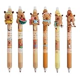 Gelstifte, radierbar, Capybara-Thema, Schreibwaren-Set, 0,5 mm, Planer, löschbare Stifte, für Kinder, Studenten, Zuhause, Büro, Schule, Studium, Schreibplanung