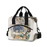 Tier-Lunchtasche für Damen und Herren, isolierte Lunchbox, Tragetasche mit abnehmbarem Schultergurt und Tragegriff, wiederverwendbare Kühltasche für Arbeit, Schule, Picknick
