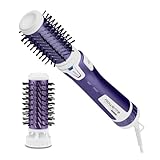 Rowenta Rotierende Warmluftbürste Brush Activ Volume & Shine, Keramikbeschichtung, 2 Bürstenköpfe, mit Schutzhülle, 3 Geschwindigkeitsstufen, Kaltstufe, rotierender Haartrockner, violett, CF9530