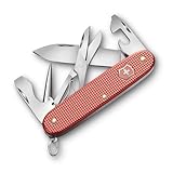 Victorinox Schweizer Taschenmesser Pioneer X Alox Limited Edition 2025, Multitool, Swiss Army Knife, 9 Funktionen, Klinge, Schraubendreher, Rot
