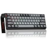 AULA WIN60HE Pro Mechanische Gaming Tastatur mit Kabel,Hall Effect Magnetic Switches,Rapid Trigger,Einstellbare Betätigung,60% RGB Tastatur für PC/Mac (Grau)