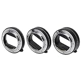 10, 16, 21 Mm Makro-Verlängerungsrohr-Set, Entfernen, Aluminiumlegierung, Unterstützt Autofokus, für E-Mount-Objektive, mit Feiner Verarbeitung,