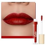 Oulac Lippenstift Rot Matt Langanhaltender, Roter Lippenstifte, Wasserfester mit Kussechter, No-Transfer, Flüssig Cremige Textur, Hochpigmentiert, Matte Ink, Lasting Tint, Vegan, 4,5 ml (M01)