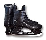 Schlittschuhe Alpha GRAF Erwachsene Senior Freizeit Hobby Eishockey schwarz/blau Unisex Ice Skates (39)