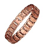Magnetisches Armband für Männer, magnetisches Armband aus reinem Kupfer, entspannender Schmuck, Schmuck für Sport, Alltag, Fitnessstudio, Tennis, Eltern, Erwachsene