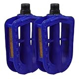 NAMOARLY rutschfeste Kinderpedale aus Robustem Gummi Blaue Fahrradpedale mit Anti Rutsch Design für Rennräder und Kleinkinderfahrräder Geeignet