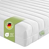 DREAMSTAR Easy Flex | ergonische 7-Zonen Kaltschaummatratze | Öko-Tex Zertifiziert | Härtegrad 2 und 3 (H2 & H3) | Rollmatratze 13 cm | Made in EU I 80 x 200 cm