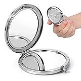 OSALADI Tragbarer Kleiner Kompaktspiegel aus Robustem Kunststoff Kleiner Taschenspiegel für Damen Leichter Reisespiegel für Unterwegs und Brautgeschenk