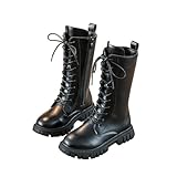 Kinder Schnürstiefel Weiche Mode Kurzstiefel Kinder Weiße Stiefel Für Mädchen Bequeme Weiche Sohle Kinderstiefel Prinzessinnenstiefel Gummistiefel Modische Zum Schnüren Modische Boots 4-12 Jahre