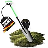 Heckenpracht® Profi Spaten mit Wurzelsäge | Wurzelspaten mit Sägefunktion | Perfekt für Harte Böden | Ergonomischer Griff & extra breite Trittkante | Gärtnerspaten mit Ultra stabilem Spatenblatt