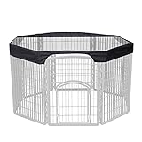 Hunde-Laufstall Haustier Laufgitter Schutz für Sonne mit Schutz für Hunde Laufgitter 210D Fabri