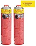 ROTHENBERGER Industrial Multigas 300 Gas Kartusche,600 ml,338g,Anschluss: 7/16“ EU,Norm EN 417 selbstverschließend,2 Stück