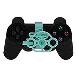 SHEAWA Mini-Lenkrad-Controller-Ersatzzubehör für PS3-Rennspiel (Cyan)