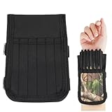 SHARROW Bogenschießen Pfeile Köcher für Mini Armbrustbolzen, Armbrust Pfeilköcher Oxford Tuch Camouflage Pfeilhalter für 12 Stück Armbrust Bolzen (Schwarz)