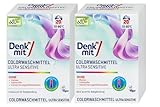 Denkmit Colorwaschmittel Ultra Sensitive 2er Pack (2 x 20 Waschladungen) – Ohne Parfum, Farbstoffe & Konservierungsmittel – Vegan & Hautfreundlich – Ideal für Babykleidung + Purlife Sticker