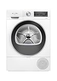 Siemens WQ43G2D0EM, iQ500, Smarter Wärmepumpentrockner 9 kg, Selbstreinigender Kondensator, autoDry, speedPack, Reversierende Trommel, Nachlegefunktion, halbe Beladung, Trommelinnenbeleuchtung, Weiß