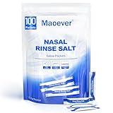 Maoever nasenspülsalz, einzeln 100 Salzpackungen, nasendusche | nasenspülung salz | nasendusche erwachsene | Nasenspülung | Nasennebenhöhlenentlastung | Nasenwaschung