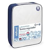 Velfont Thermo-Regler Outlast Matratzenauflage aus Baumwolle Bett 105 cm