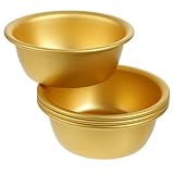 Ipetboom 4 Stück Edelstahl Weinschale Goldfarben Multifunktionale Haushalts schüssel für Reiswein Pickles und Beilagen Geruchsneutral Langlebig Vielseitig Einsetzbar für Restaurant und