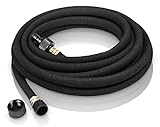 R.G. Perlschlauch Tropfschlauch Gartenschlauch Bewässerungsschlauch 1/2'' Flexibler Schwitzschlauch (Ober- & Unterirdisch) (7,5m), Schwarz