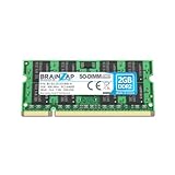 BRAINZAP 2GB DDR2 RAM SO-DIMM PC2-6400S 2Rx8 800 MHz 1.8V CL6 Notebook Laptop Arbeitsspeicher