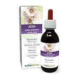 Echter Eibisch (Althaea officinalis) Wurzeln Alkoholfreier Urtinktur Naturalma - Flüssig-Extrakt Tropfen 120 ml - Nahrungsergänzungsmittel - Veganer