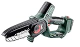 metabo Akku-Gehölzsäge MS 18 LTX 15 - 18V, 15 cm Schwertlänge - Ideal für Baumschnitt und Grünschnitt, hohe Kettengeschwindigkeit - Leicht und handlich