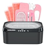 YAOBLUESEA Paraffinbad Set, Paraffinbad Wachsbad für Hände und Füße 200W 4000mL Professioneller Paraffinbäder mit 3x450g Paraffinwachs und Zubehör Schwarz