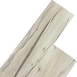 STILISTA Vinyl Laminat Dielen, 15 Dekors Wählbar, 5,07 oder 20 m², Rutschfest, Wasserfest, Schwer Entflammbar - 20 m² Eiche Gewaschen