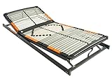 BMM Lattenrost 90x200 cm Premium XXL bis 180 kg/Kopfteil- und Fußteilverstellung/Fertig montiert/7 Zonen/für alle Matratzen/Höhe 10 cm/Lattenroste produziert in Deutschland