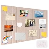 60x40cm Pinnwand, Foto Pinnwand Filz, Memo Boards aus Filz, Memotafeln mit Nadeln, Pinnwände Modern Selbstklebend, Bulletin Board ohne bohren für Büro Zuhause Schule Wohnzimmer Küche Wanddeko